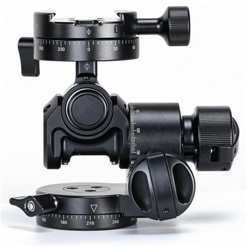 SUNWAYFOTO Tripod Geared Head Panoramic 4-Way Head with Quick Release Plate for Gitozo Manfrotto Benno Tripod 