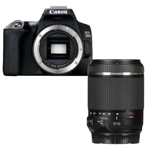 Canon EOS 250D zwart + Tamron 18-200mm Di II VC - Photospecialist