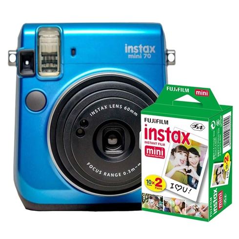 geroosterd brood Verstrikking Word gek Fujifilm Instax Mini 70 Blue + Mini Colorfilm Glossy 10x2 pack -  Photospecialist