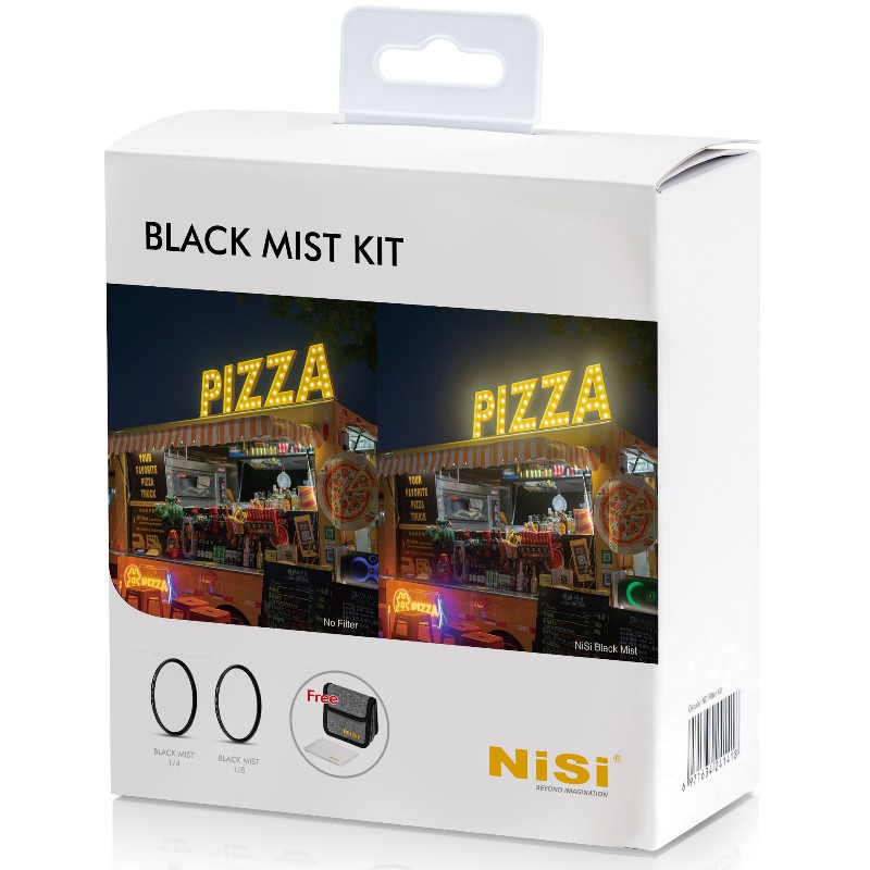 NiSi Black Mist Kit 1x 1/4 1x 1/8 + Circular Filter Pouch 77mm