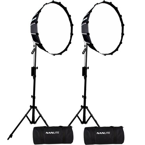 Verslinden Oprechtheid vonk Nanlite Forza 60 LED Dual Kit (w/ Light Stand and Softbox) - Photospecialist
