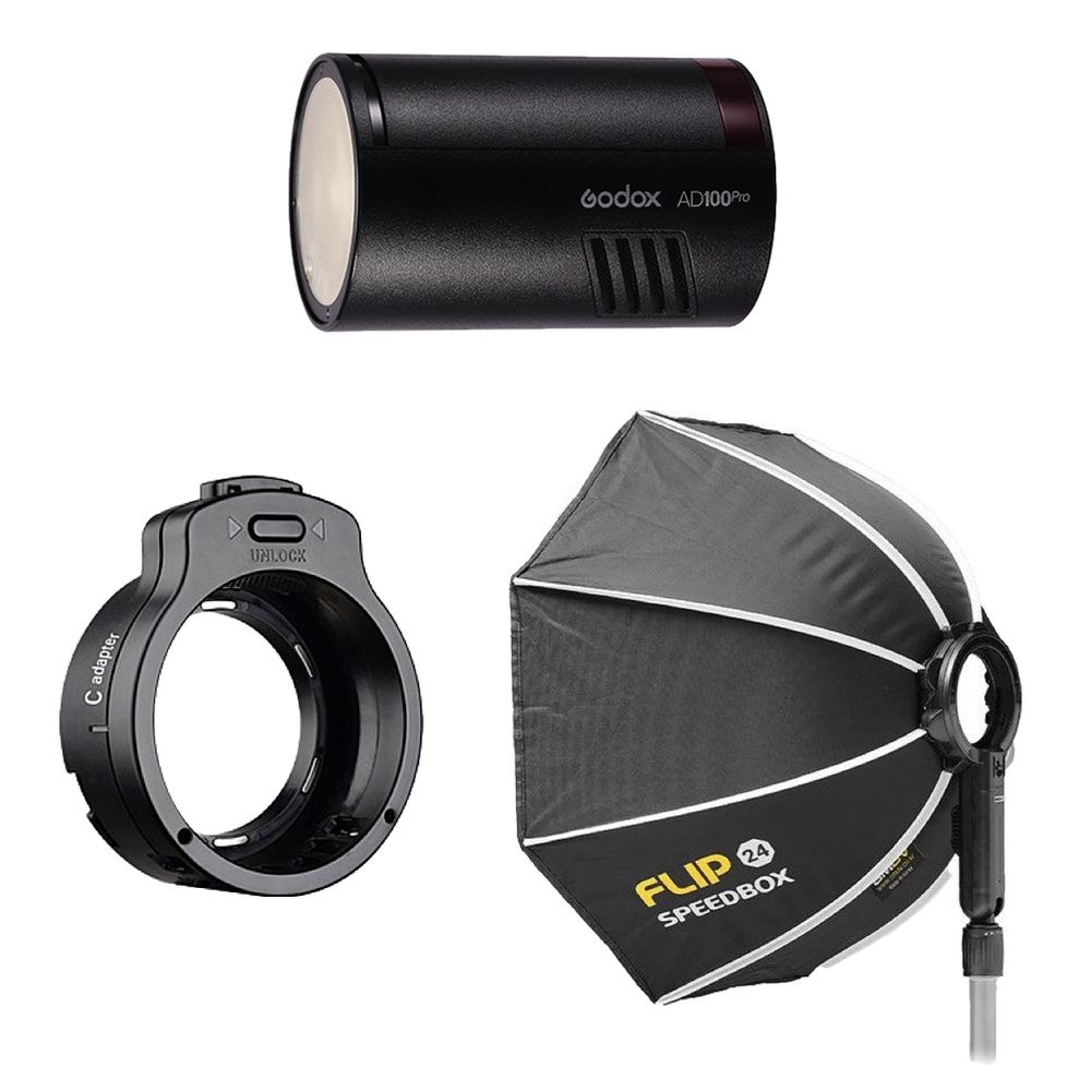Godox AD100PRO Flip Travel Kit Godox AD100PRO Flip Travel Kit