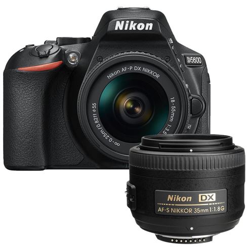 Nikon D5600 18-55mm＋35mm F1.8G バッテリー付き-