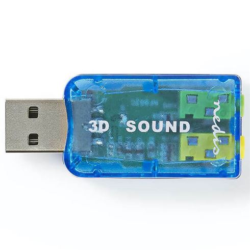 hvordan man bruger Kirsebær Forbipasserende Nedis Sound Card with Double 3.5 mm Connector - Photospecialist