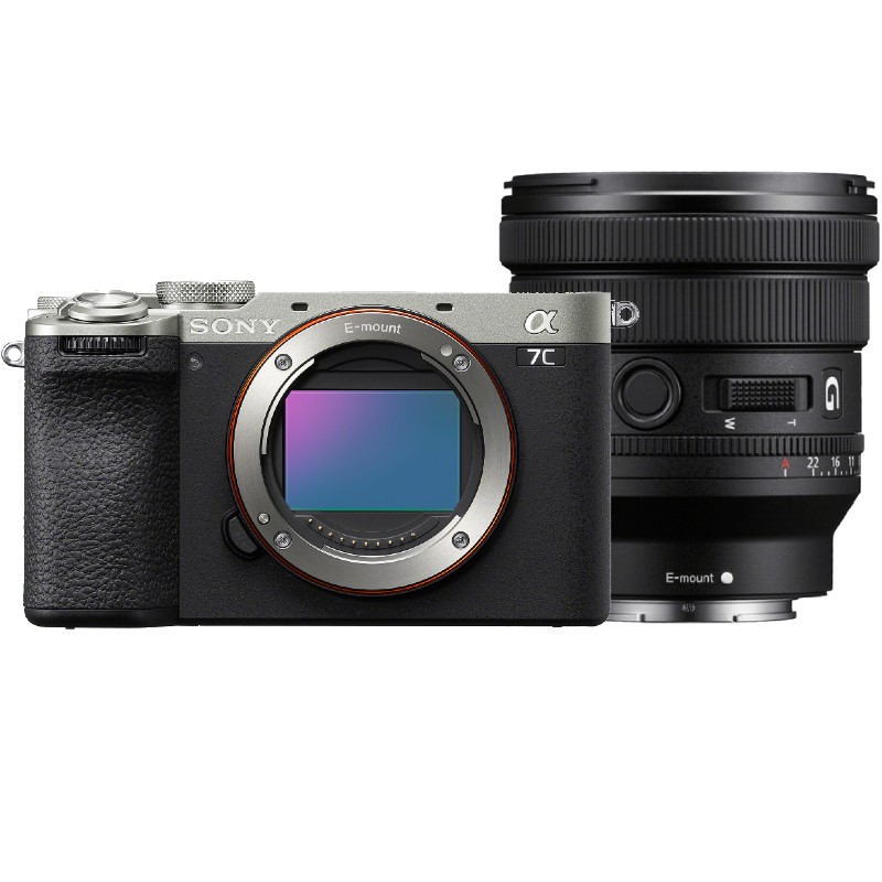Sony A7C II silver + 16-35mm F/4.0 G PZ